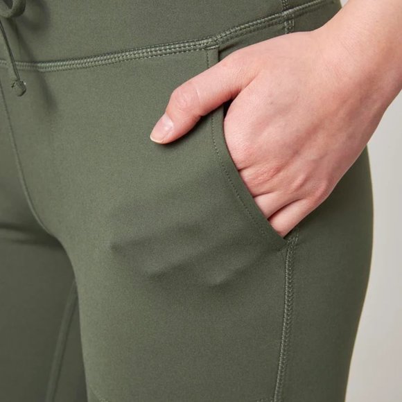 DEFECT Mondetta Women's High-Rise Flare Pants Activewear Green Size S $60 VV009 - Picture 5 of 7
